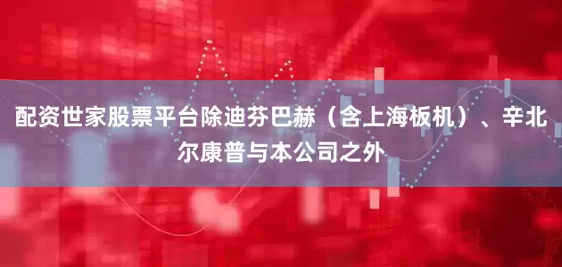 配资世家股票平台除迪芬巴赫（含上海板机）、辛北尔康普与本公司之外